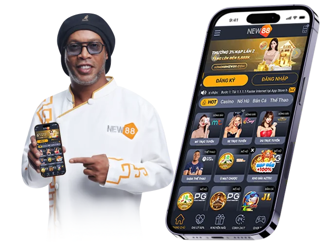 Xem Trước Ứng Dụng Di Động NEW88 - Trò chơi casino, dealer trực tiếp và cá cược thể thao trên di động
