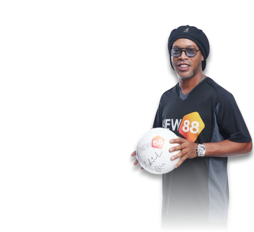 Ronaldinho - Đại sứ thương hiệu New88 2024-2025 - Nhà vô địch World Cup FIFA và huyền thoại bóng đá